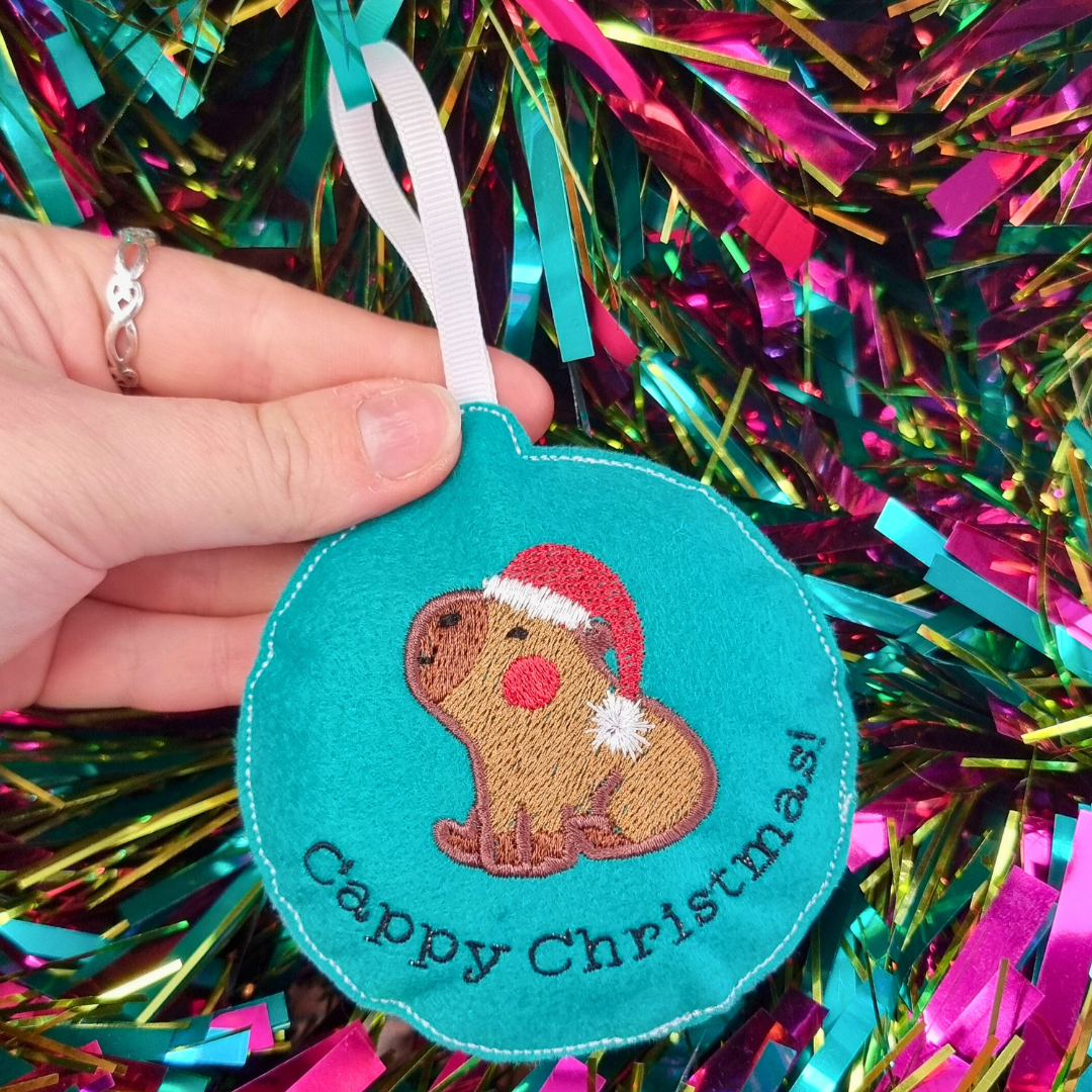 Cappy Christmas | Felt Bauble Christmas Decoration | Custom Felt Colour