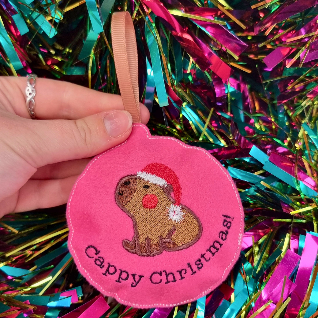 Cappy Christmas | Felt Bauble Christmas Decoration | Custom Felt Colour