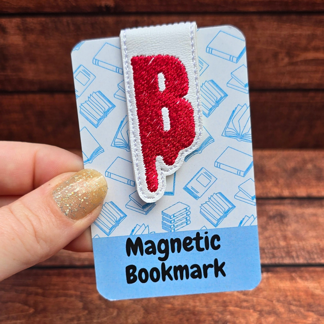 Personalised Creepy Drip Initial | Magnetic Bookmark