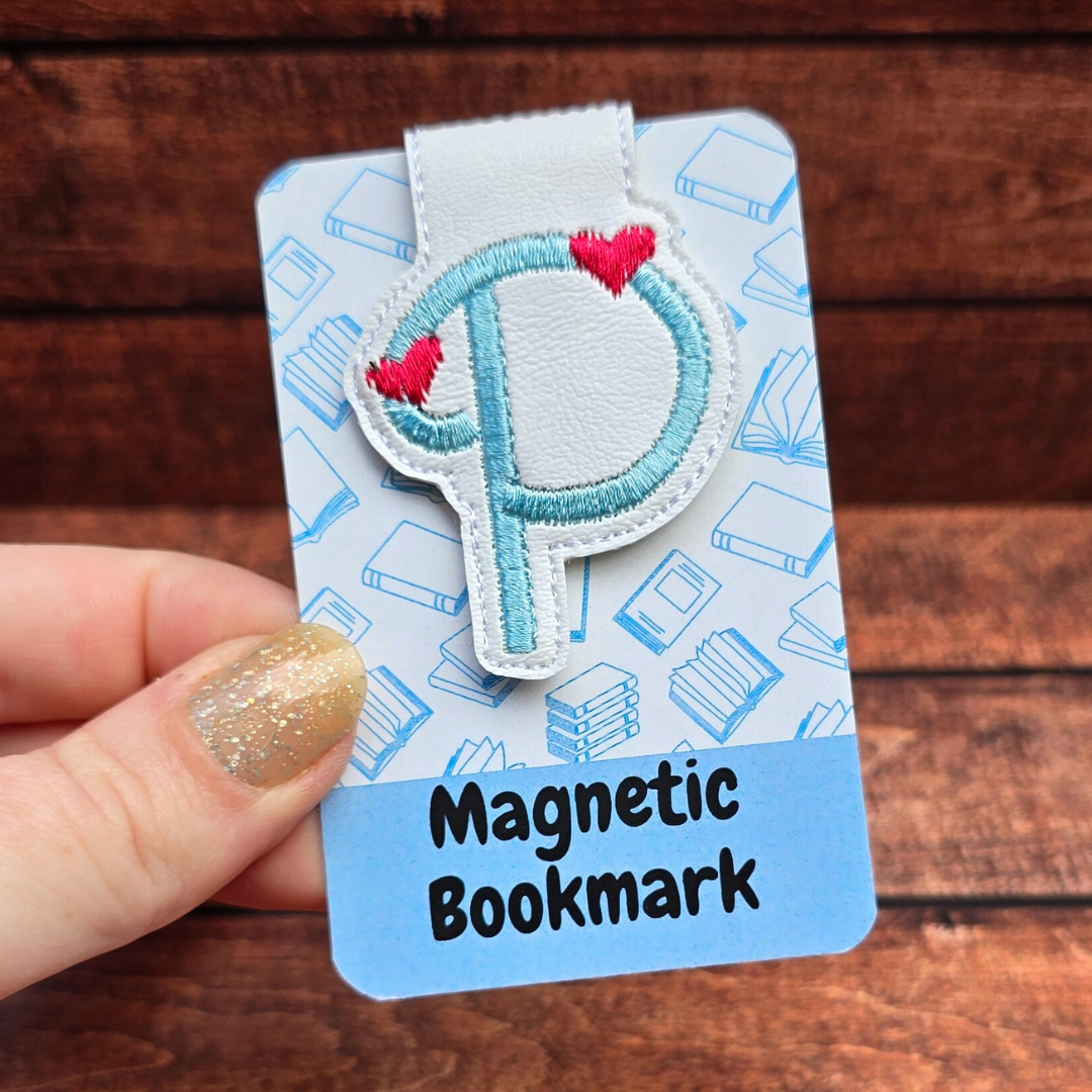 Personalised Romantic Initial | Magnetic Bookmark