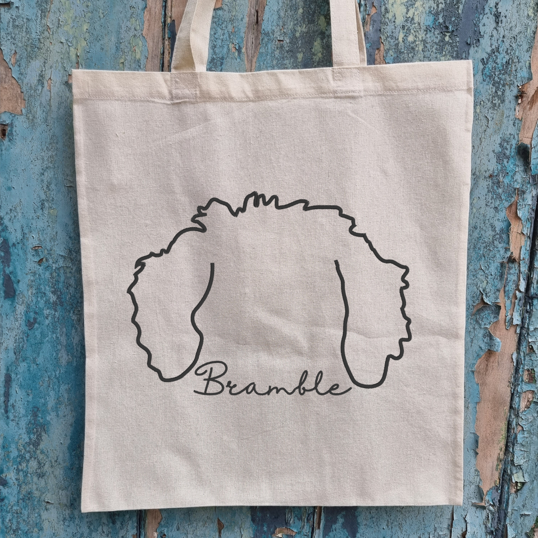 Personalised Dog Ears | Embroidered Tote Bag