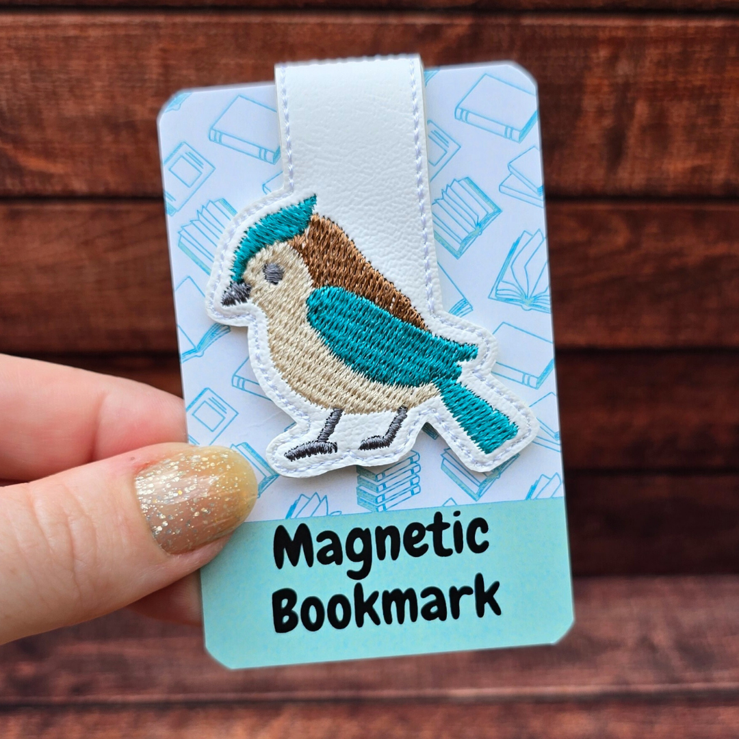 Teal Bird | Magnetic Bookmark