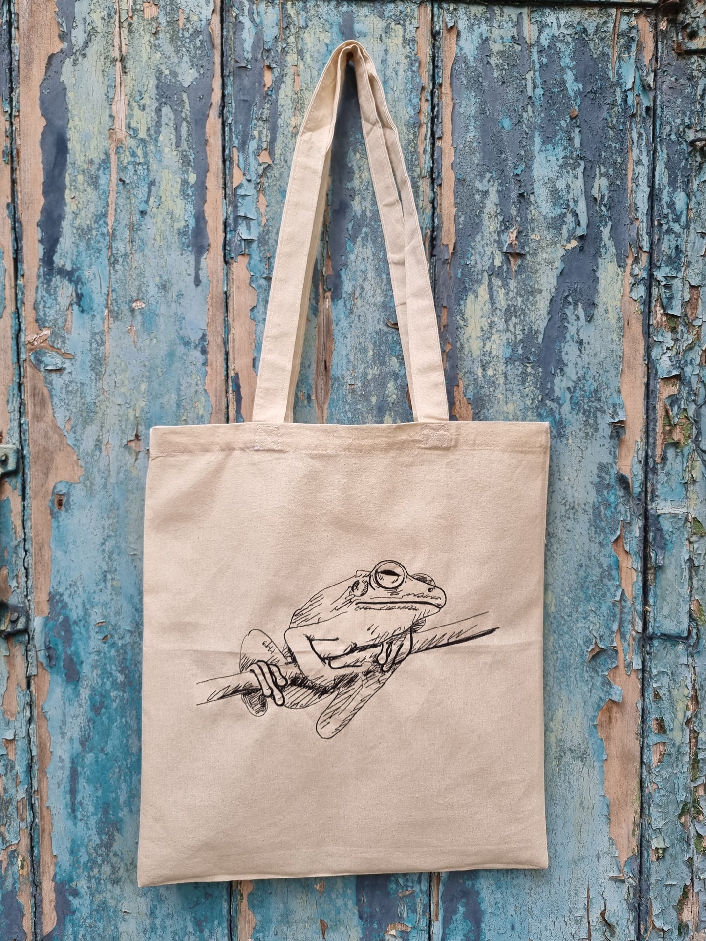 Tree Frog | Embroidered Tote Bag