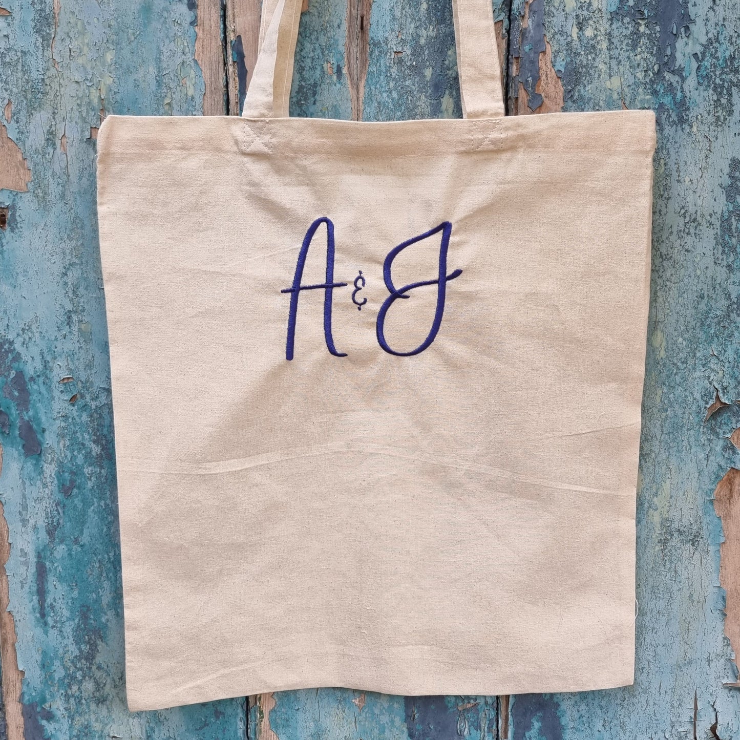 Pair of Initials | Embroidered Tote Bag