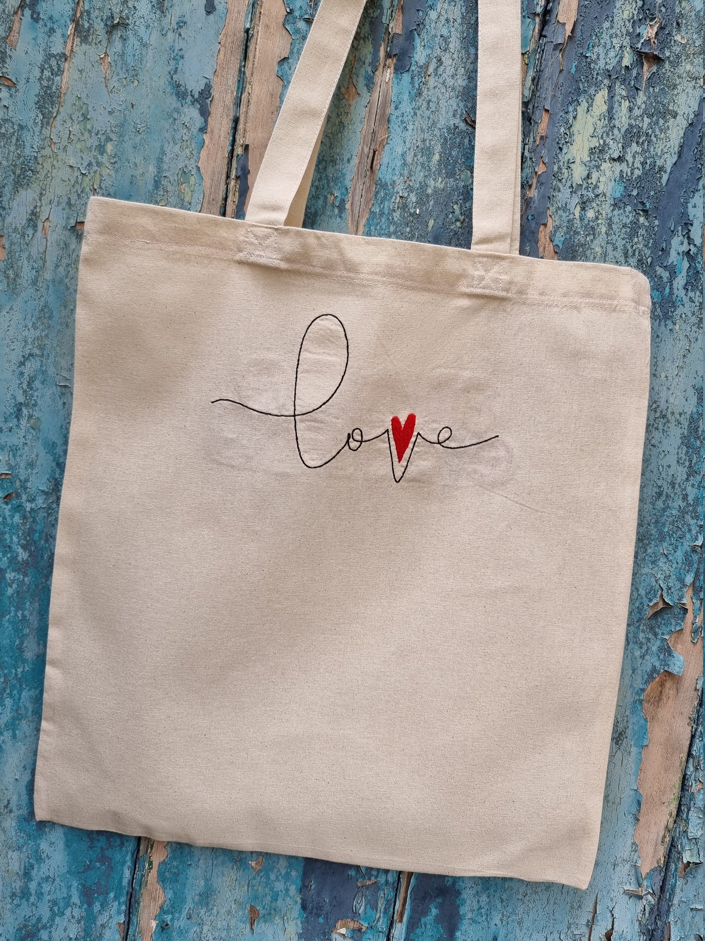 Simple Love | Embroidered Tote Bag