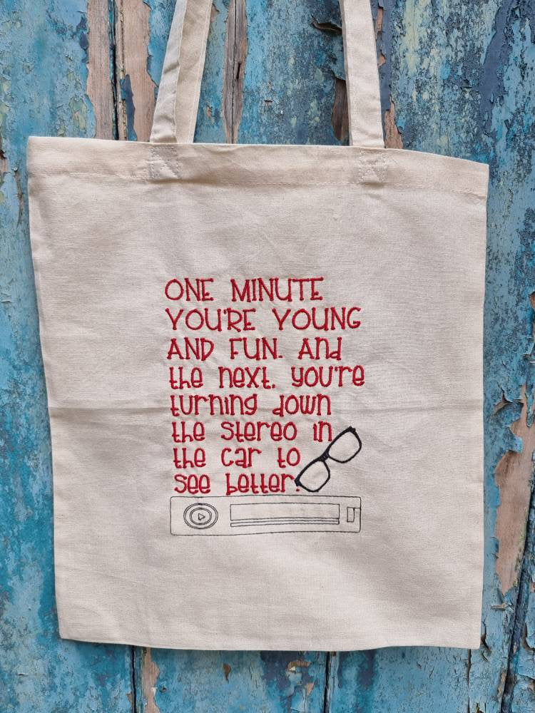 Funny Getting Old | Embroidered Tote Bag