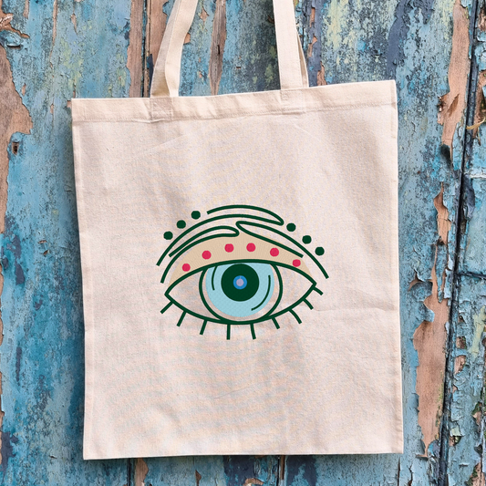All Seeing Eye | Embroidered Tote Bag
