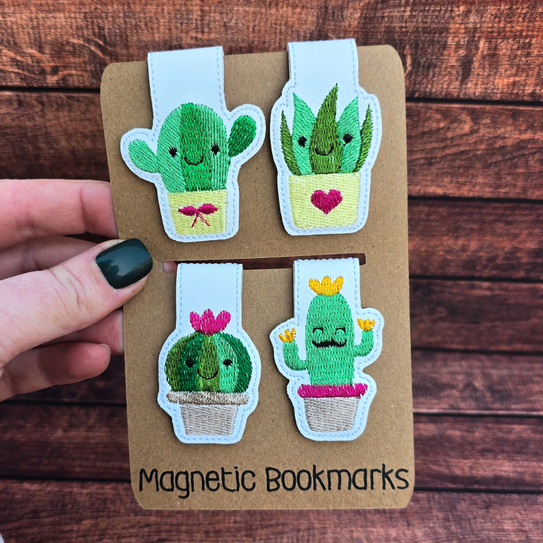 Happy Cacti | Magnetic Bookmark Set