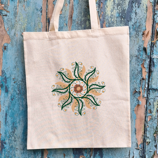 Boho Sun | Embroidered Tote Bag