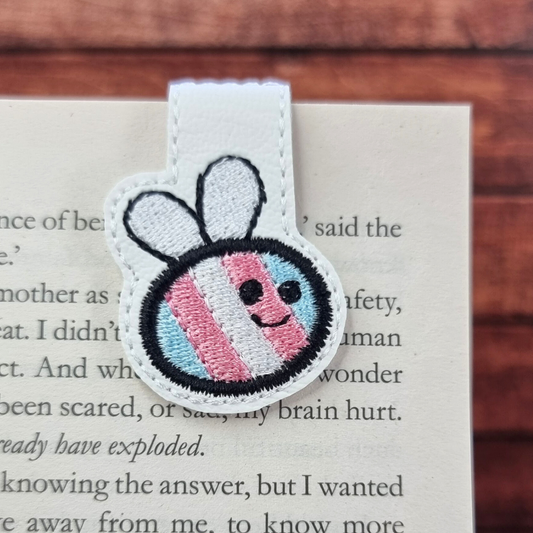 Transgender Pride Bee | Magnetic Bookmark