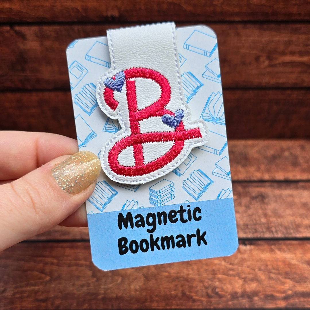 Personalised Romantic Initial | Magnetic Bookmark