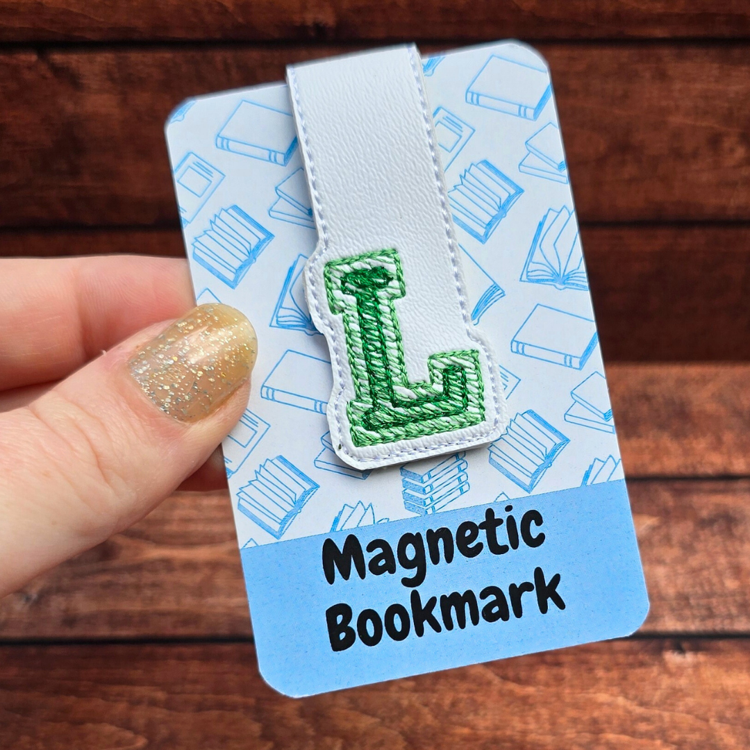 Personalised Varsity Initial | Magnetic Bookmark