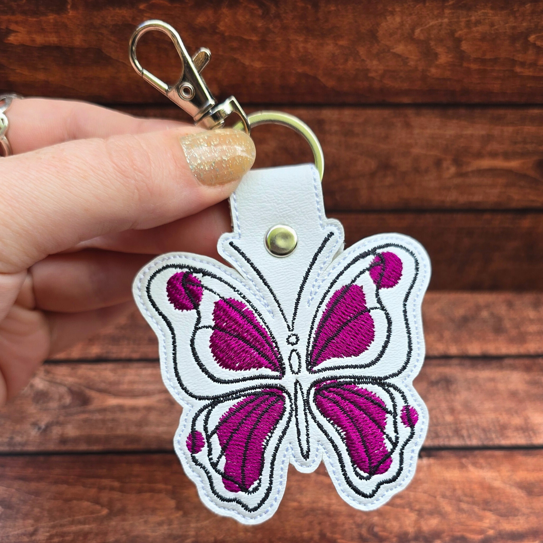Butterfly | Embroidered Keychain