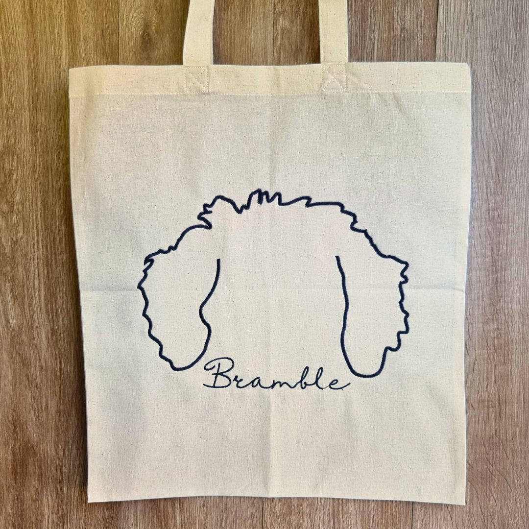 Personalised Dog Ears | Embroidered Tote Bag
