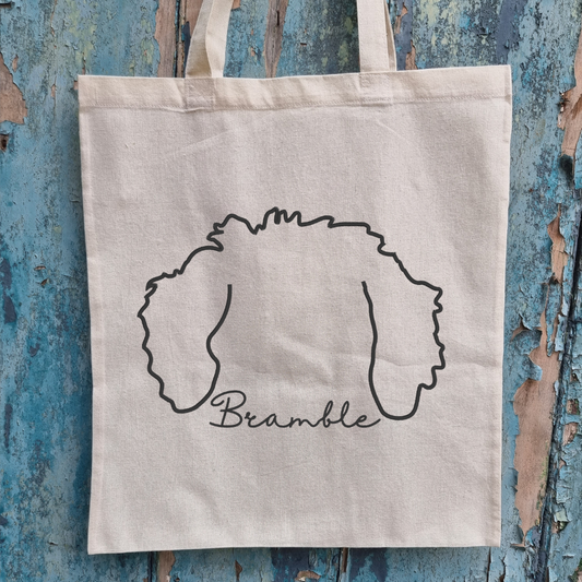 Personalised Dog Ears | Embroidered Tote Bag