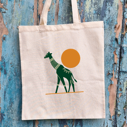 Giraffe | Embroidered Tote Bag