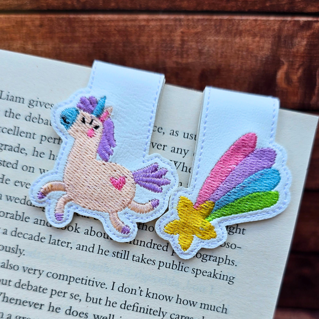 Cutesy Unicorn | Magnetic Bookmark Set