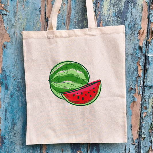 Watermelon | Embroidered Tote Bag
