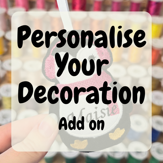 Personalisation Add On | For Felt Christmas Decoration