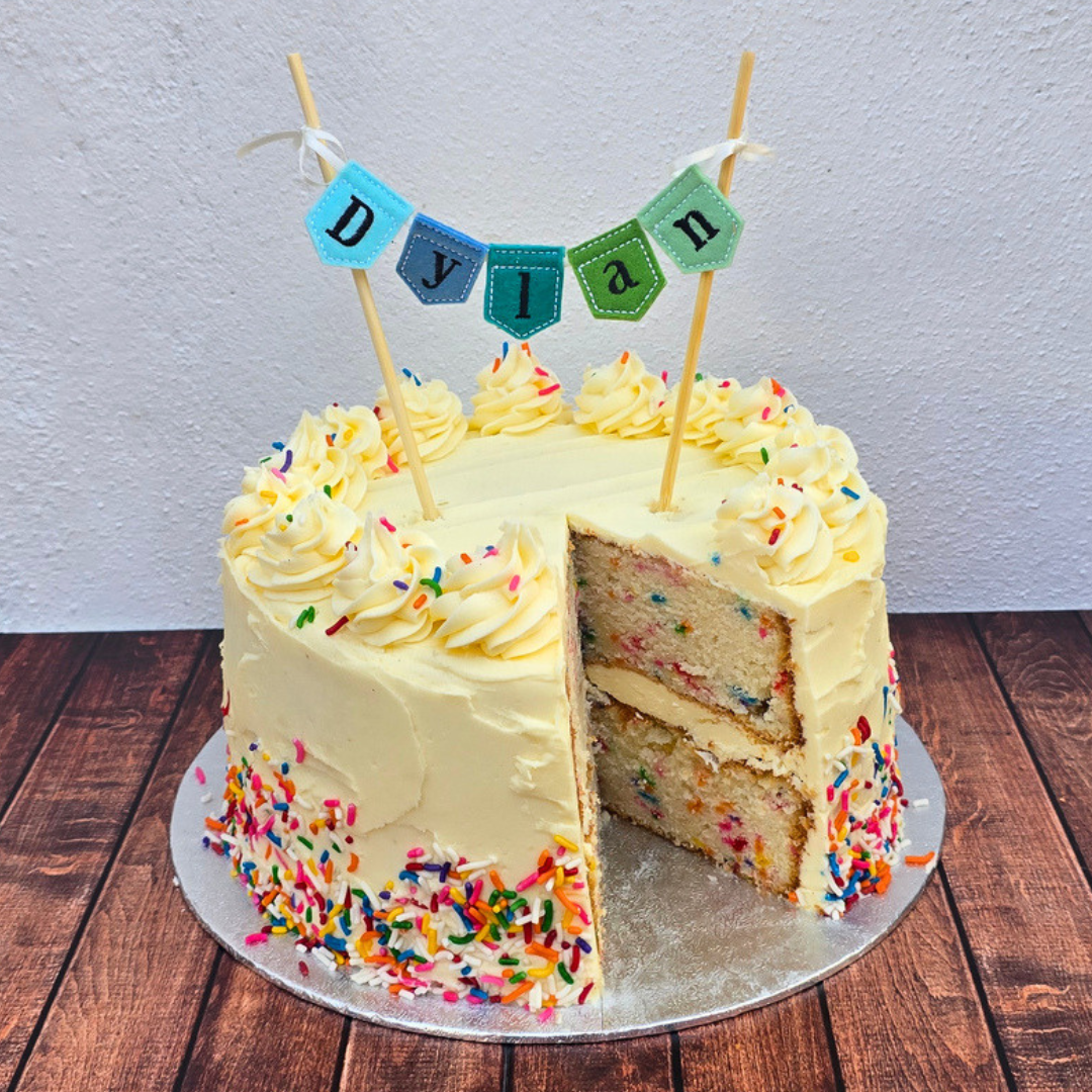 Mini Personalised Bunting | Cake Topper