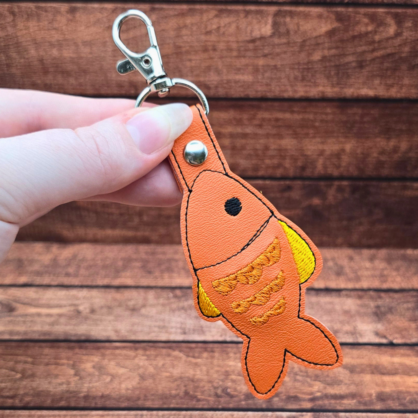 Fish | Embroidered Keychain