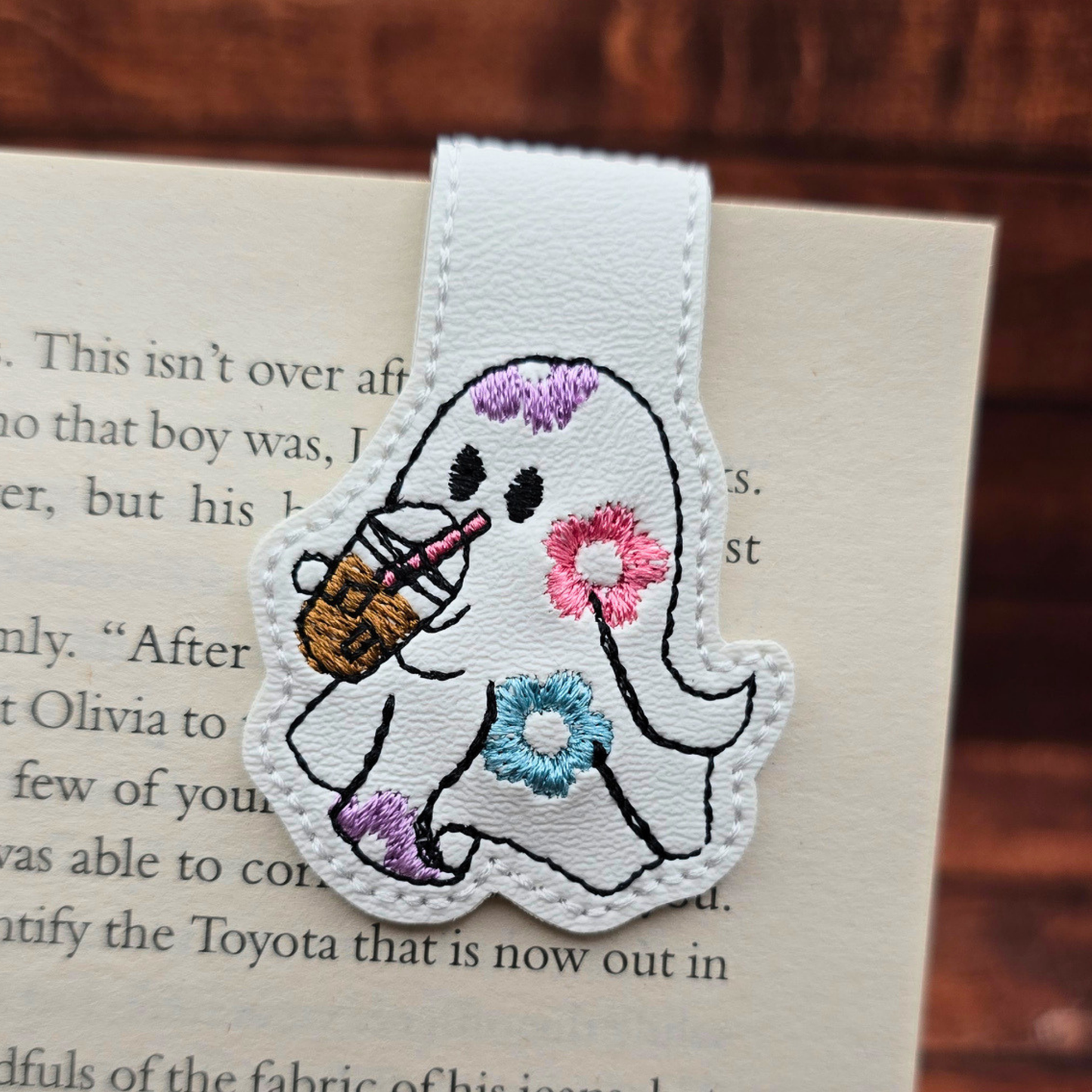 Flower Power Ghost | Magnetic Bookmark