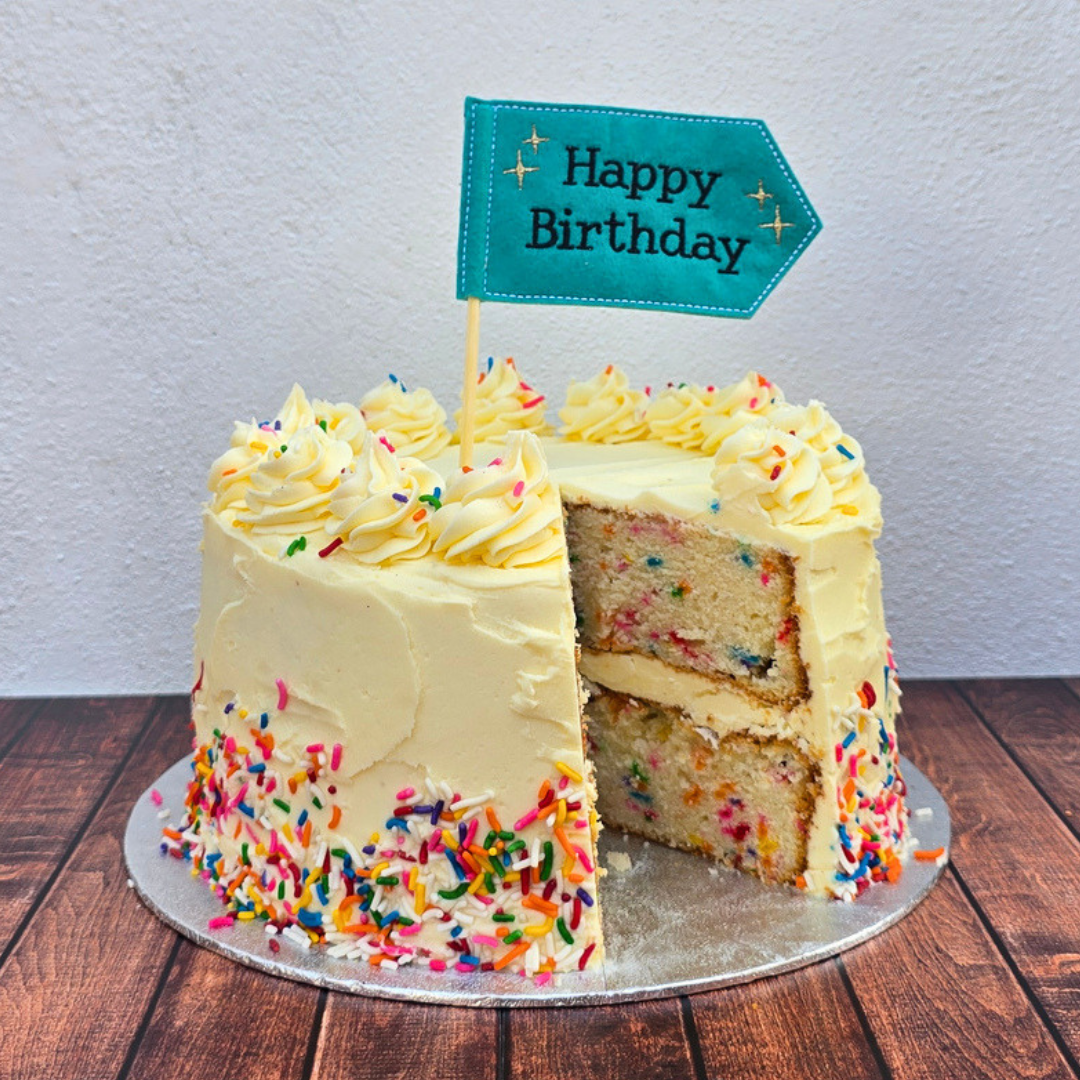 Mini Happy Birthday Flag | Cake Topper