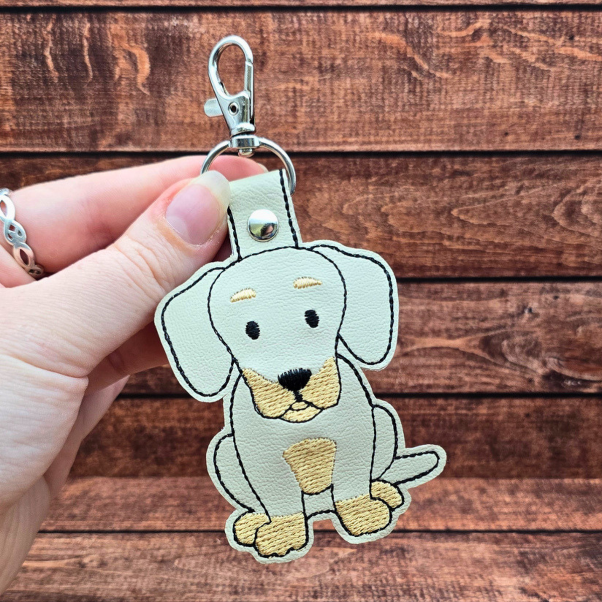 Dachshund | Embroidered Keychain