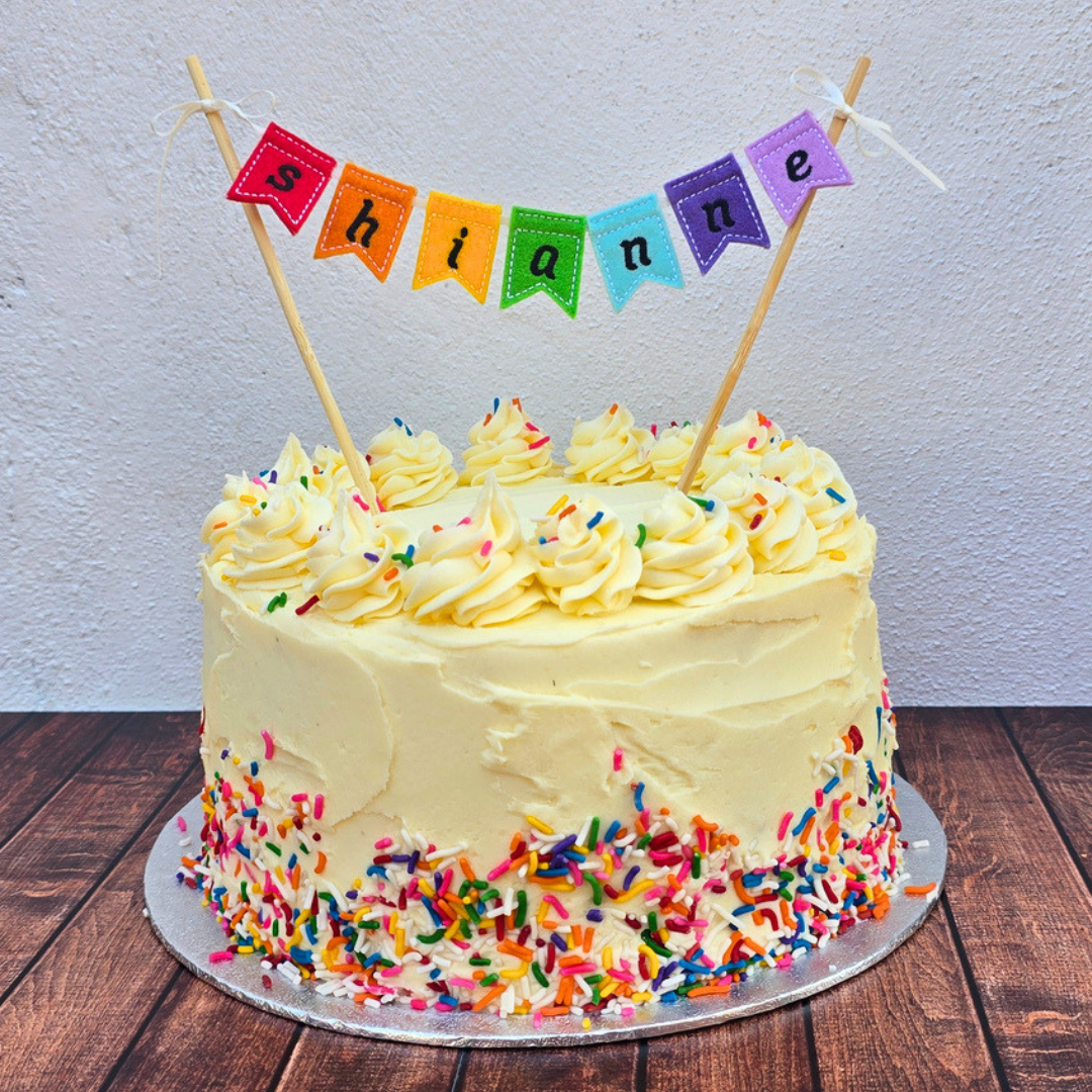 Mini Personalised Bunting | Cake Topper