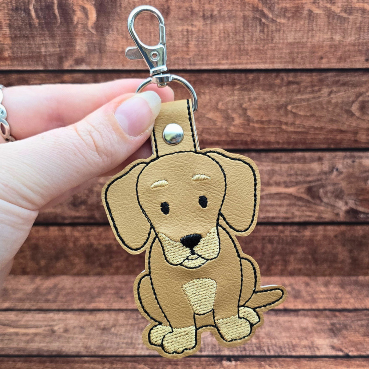 Dachshund | Embroidered Keychain
