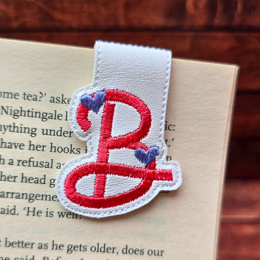 Personalised Romantic Initial | Magnetic Bookmark
