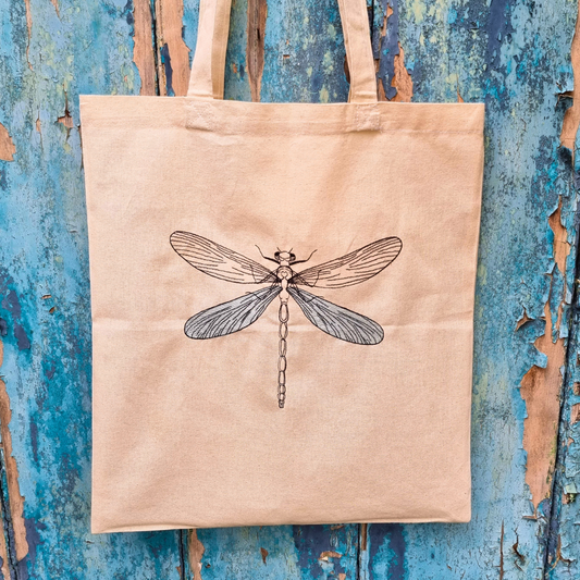 Dragonfly | Embroidered Tote Bag