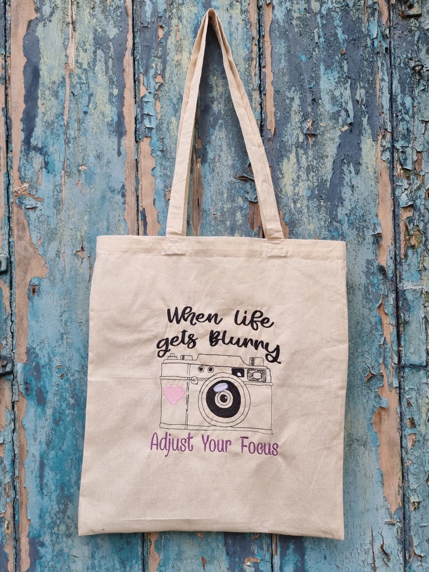 Adjust Your Focus | Embroidered Tote Bag