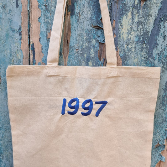 Birth Year | Embroidered Tote Bag