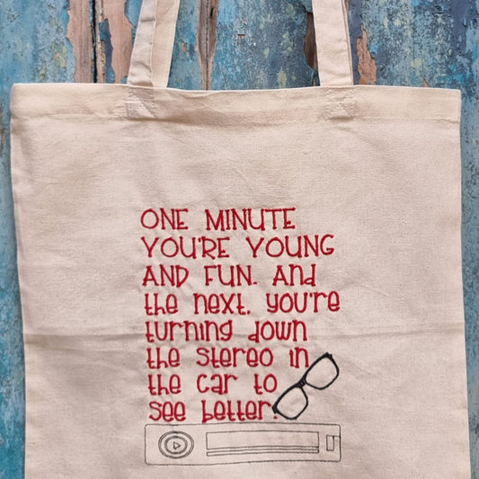 Funny Getting Old | Embroidered Tote Bag